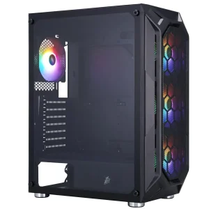 Корпус 1stPlayer X6-BK-4F1 Black без БП UA