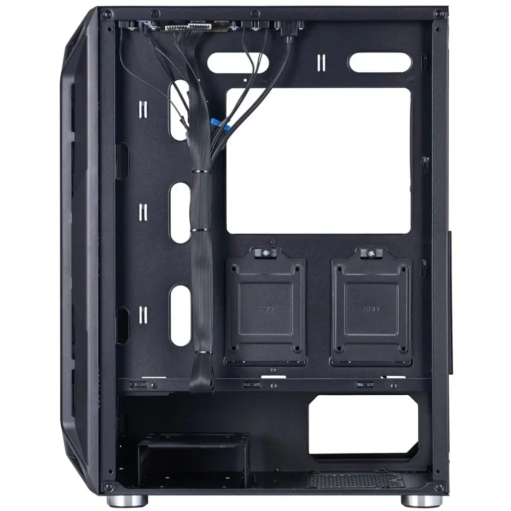 Корпус 1stPlayer X6-BK-4F1 Black без БЖ UA
