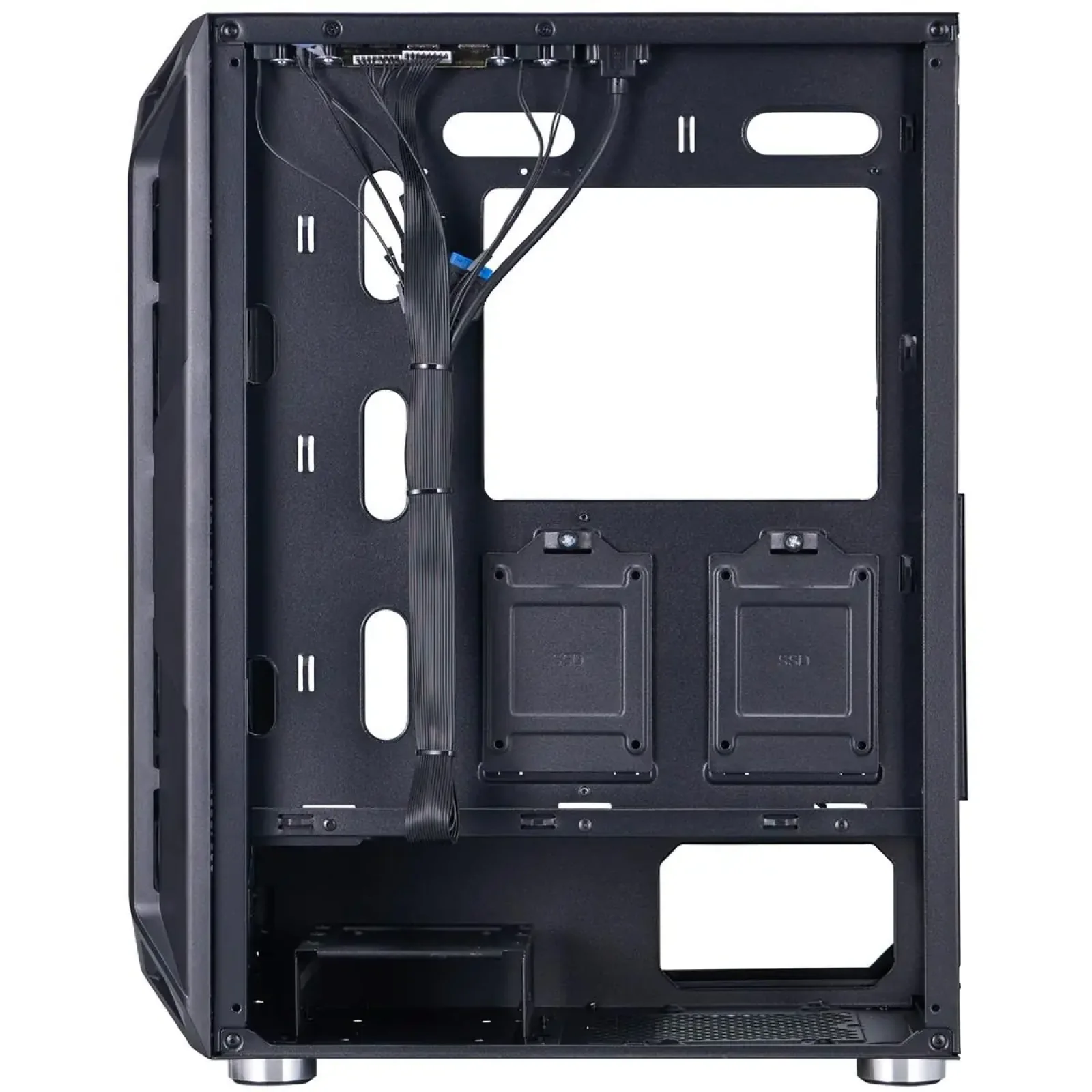 Корпус 1stPlayer X6-BK-4F1 Black без БЖ UA