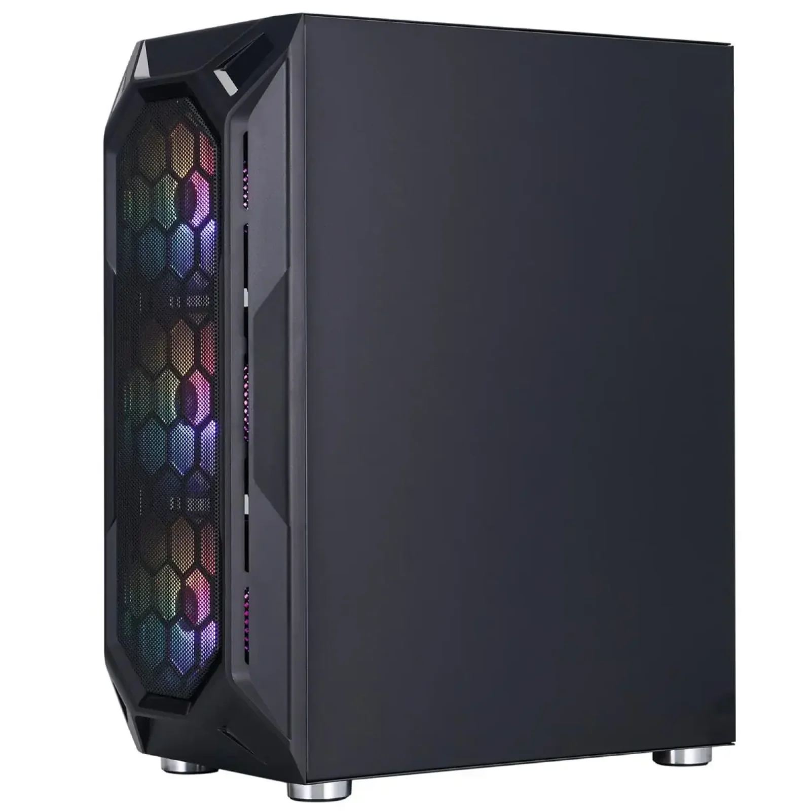 Корпус 1stPlayer X6-BK-4F1 Black без БЖ UA