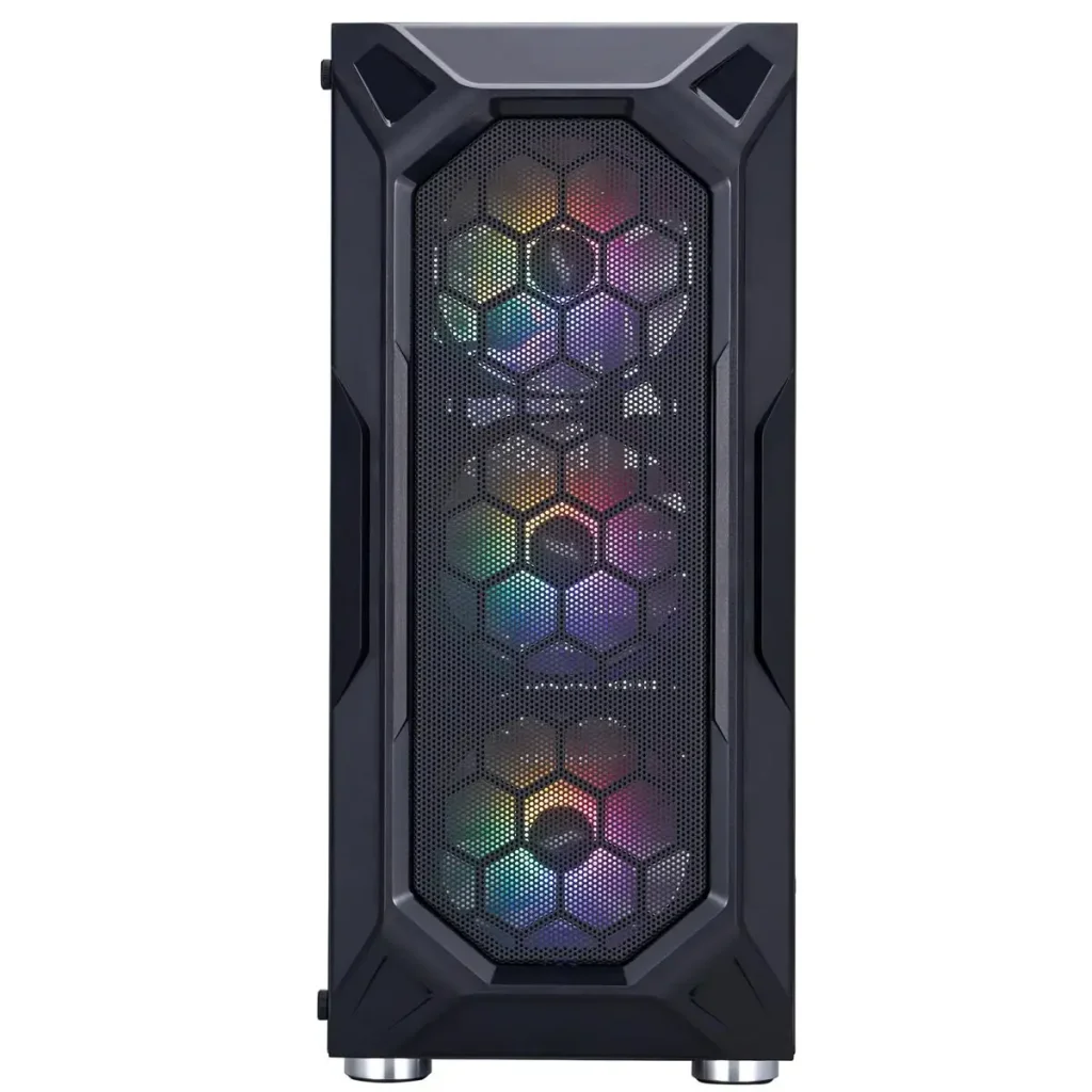 Корпус 1stPlayer X6-BK-4F1 Black без БЖ UA