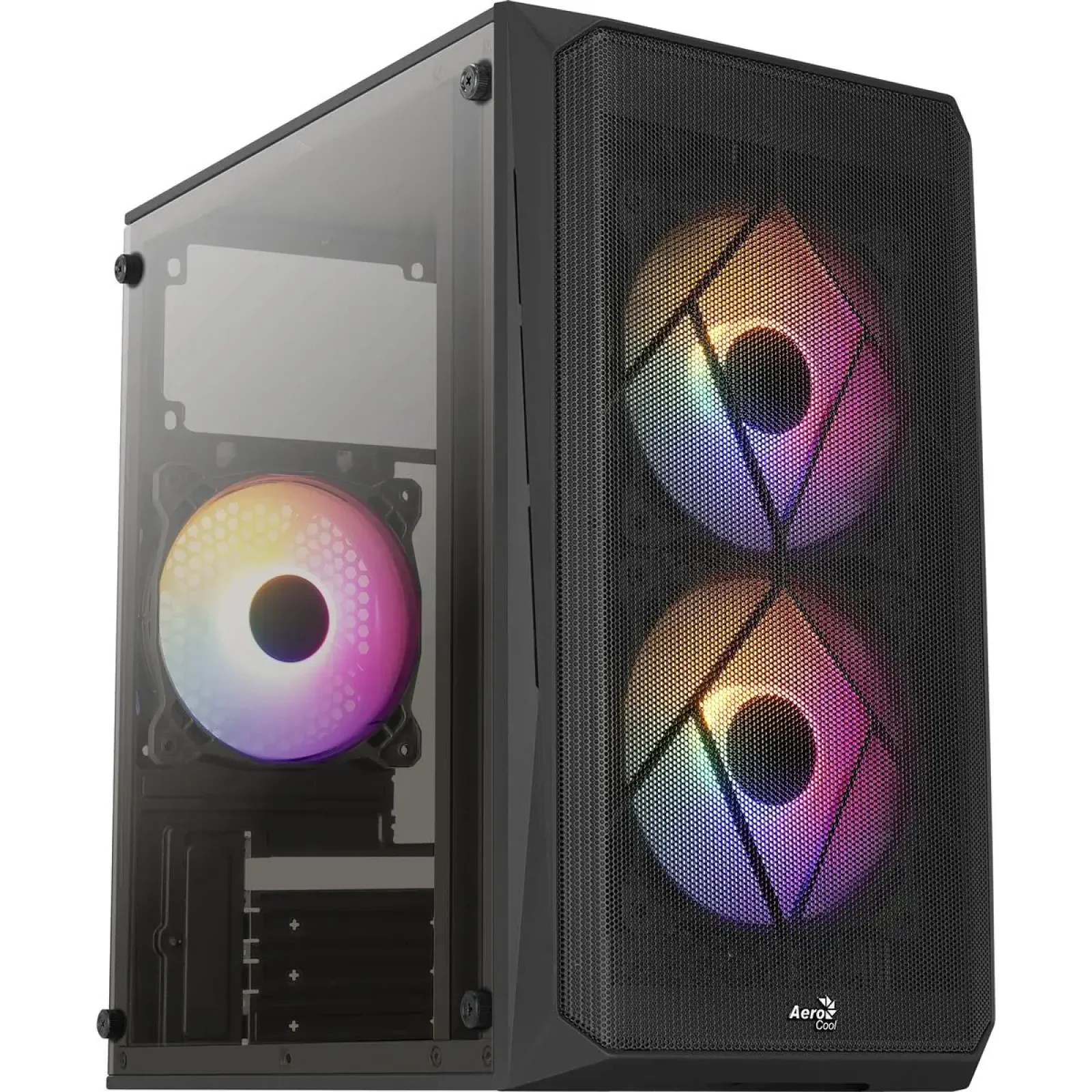 Корпус AeroCool CS-107-A-BK-v2 (ACCX-PC14002.11) Black 600W UA