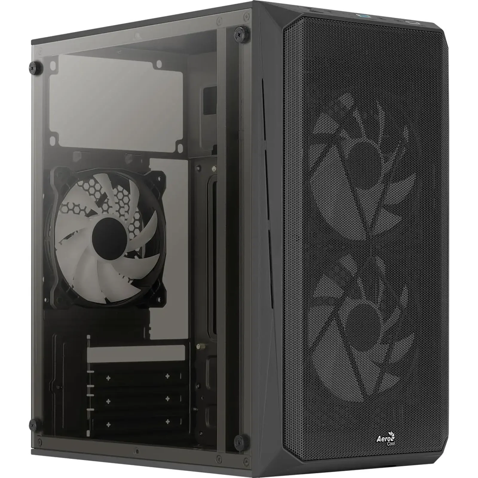 Корпус AeroCool CS-107-A-BK-v2 (ACCX-PC14002.11) Black 600W UA