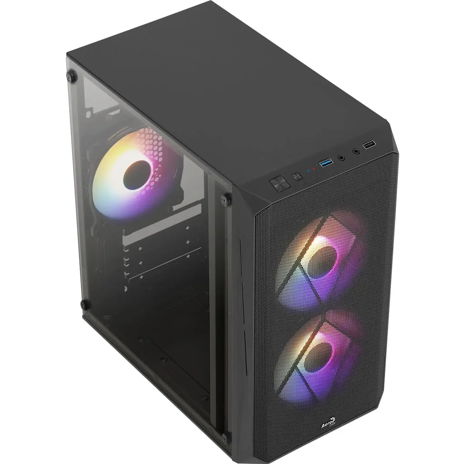 Корпус AeroCool CS-107-A-BK-v2 (ACCX-PC14002.11) Black 600W UA