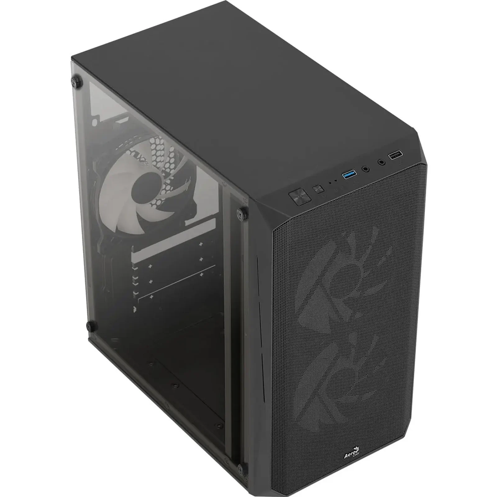 Корпус AeroCool CS-107-A-BK-v2 (ACCX-PC14002.11) Black 600W UA