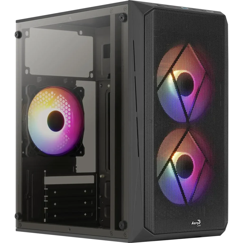 Корпус AeroCool CS-107-A-BK-v2 (ACCX-PC14002.11) Black 600W UA