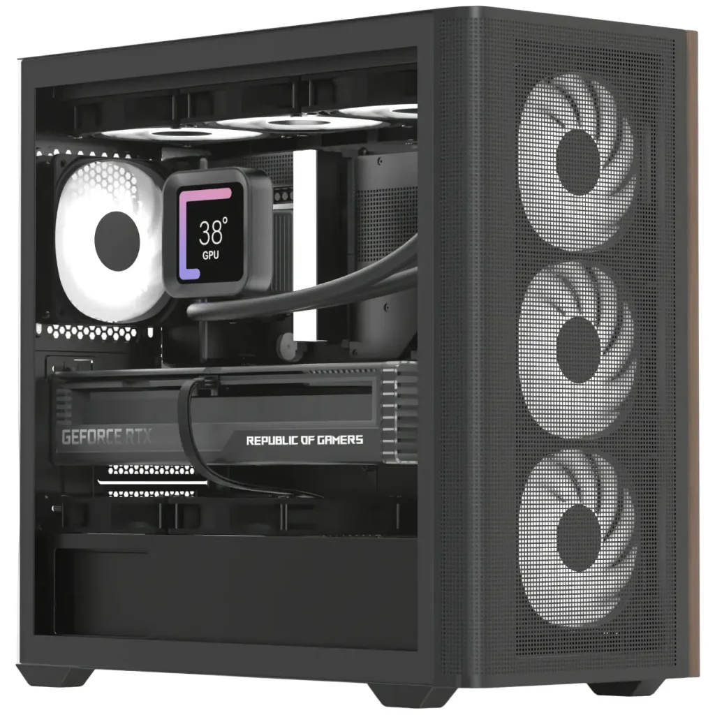 Корпус AeroCool D301A-G-BK-v2 (ACCS-DS03043.11) Black без БЖ UA