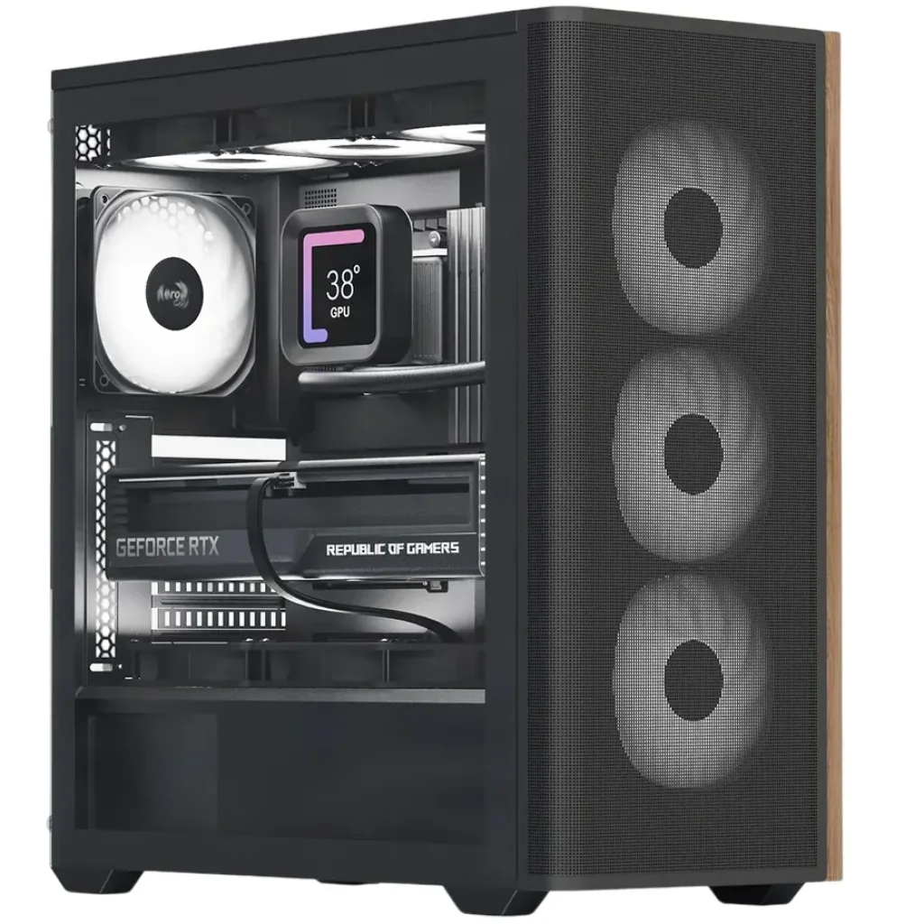 Корпус AeroCool D501A-G-BK-v2 (ACCM-DS01043.11) Black без БП UA