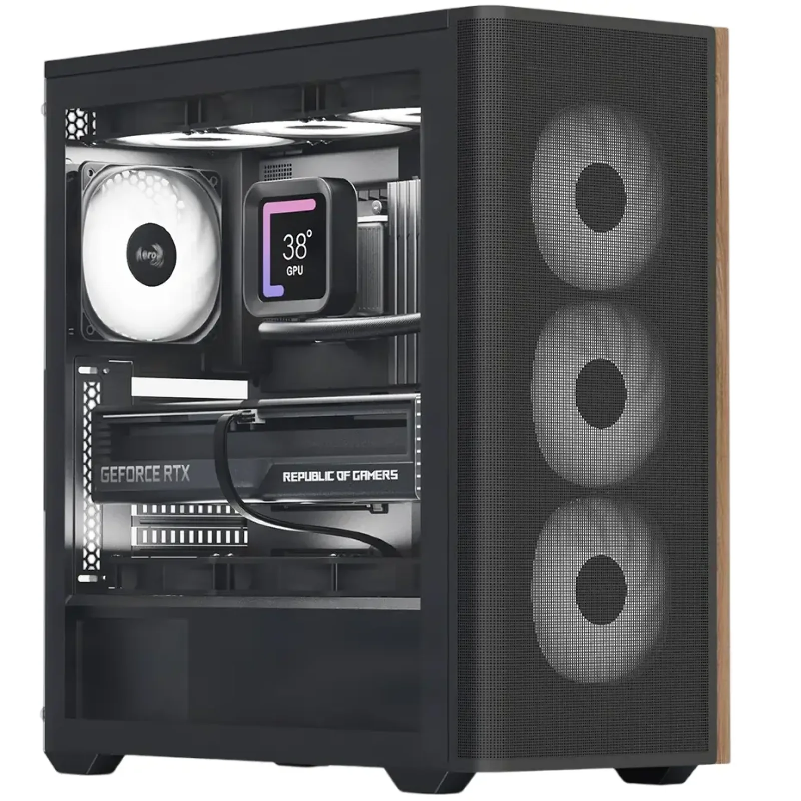 Корпус AeroCool D501A-G-BK-v2 (ACCM-DS01043.11) Black без БЖ UA