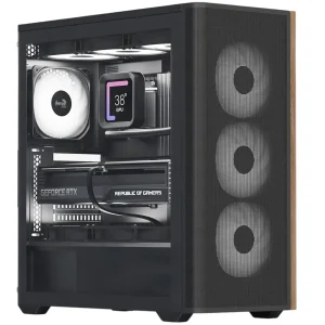 Корпус AeroCool D501A-G-BK-v2 (ACCM-DS01043.11) Black без БЖ UA