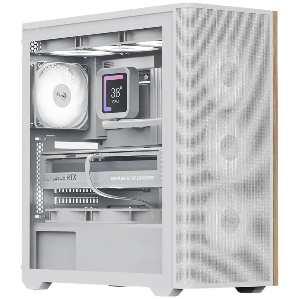 Корпус AeroCool D501A-G-WT-v2 (ACCM-DS01043.21) White без БЖ UA