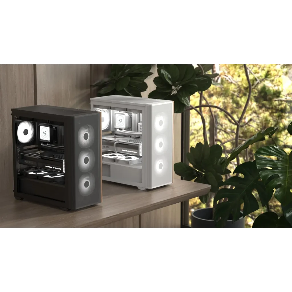 Корпус AeroCool D501A-G-WT-v2 (ACCM-DS01043.21) White без БЖ UA