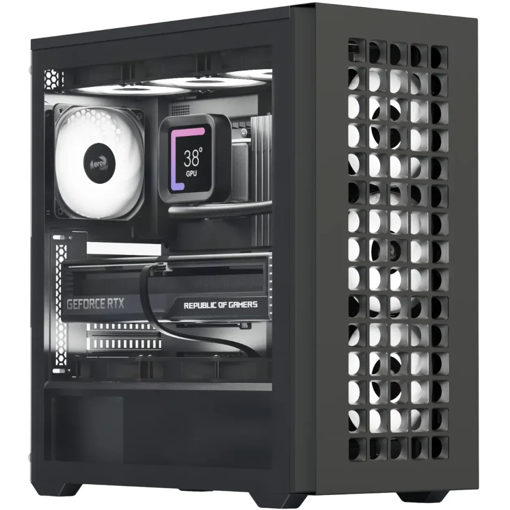 Корпус AeroCool D502A-G-BK-v1 (ACCM-DS02043.11) Black без БЖ UA