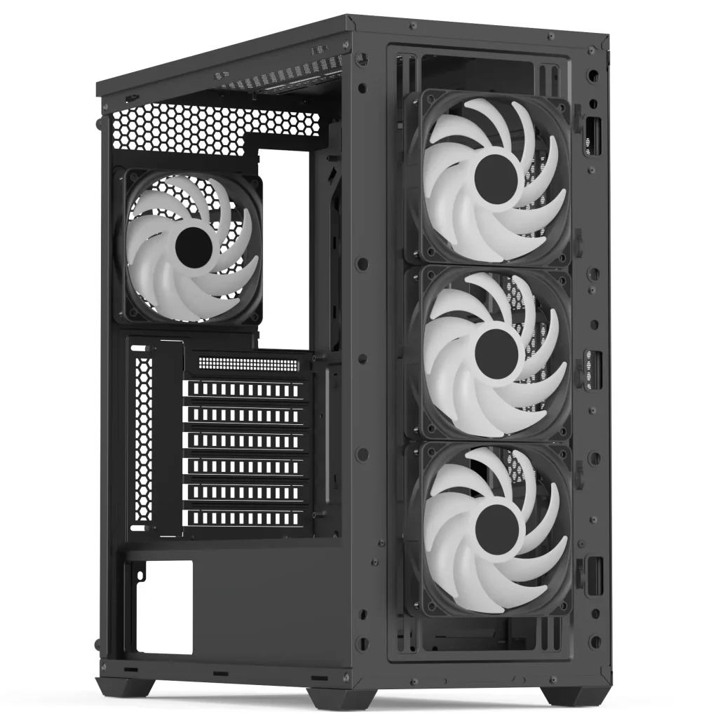 Корпус AeroCool D502A-G-BK-v1 (ACCM-DS02043.11) Black без БЖ UA