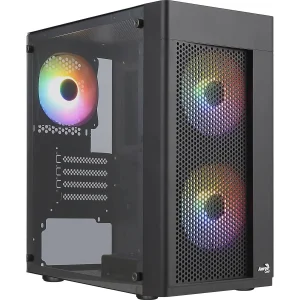 Корпус AeroCool Hexform-G-BK-v2 (ACCS-PV38033.11) Black без БП UA
