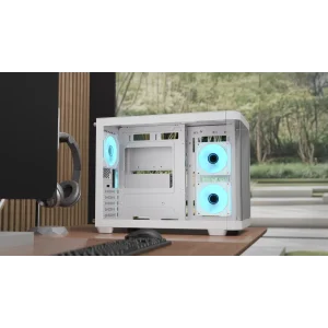 Корпус AeroCool P300C-G-WT-v1 (ACCS-PN02033.21) White без БП UA
