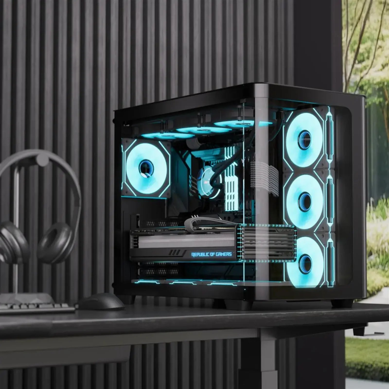 Корпус AeroCool P500C-G-BK-v1 (ACCM-PN01043.11) Black без БП UA