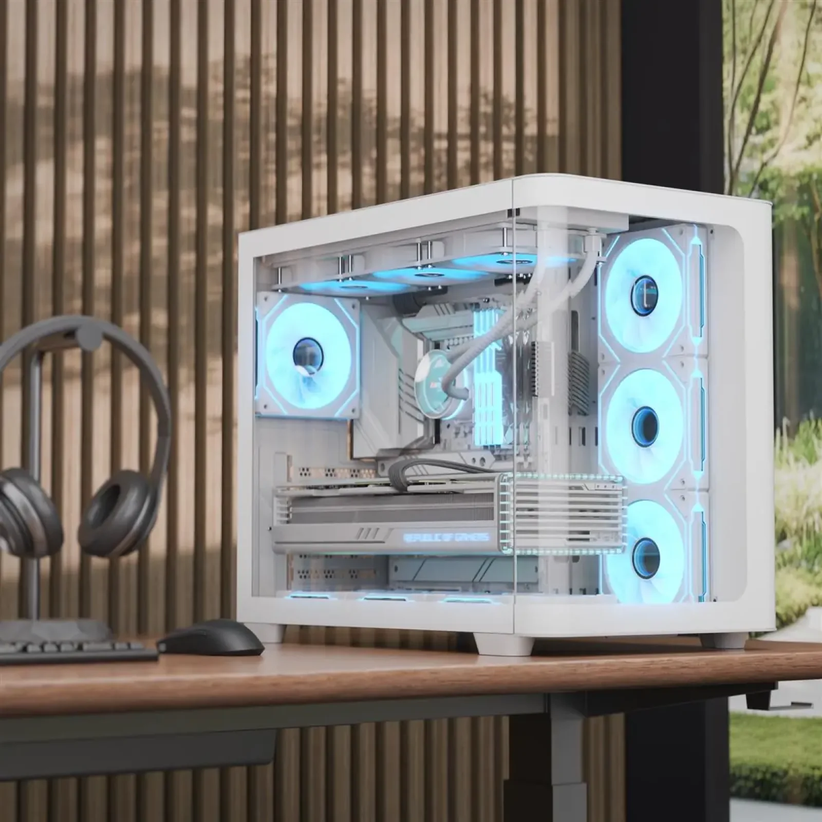 Корпус AeroCool P500C-G-WT-v1 (ACCM-PN01043.21) White без БП UA