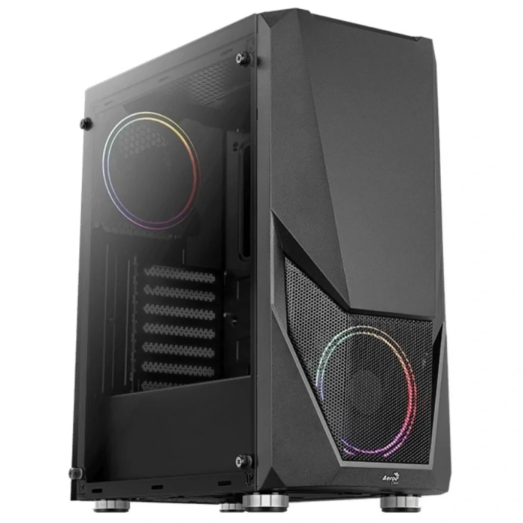 Корпус AeroCool Zauron Saturn FRGB-G-BK-v2 (ACCM-PV23023.11) Black без БЖ UA