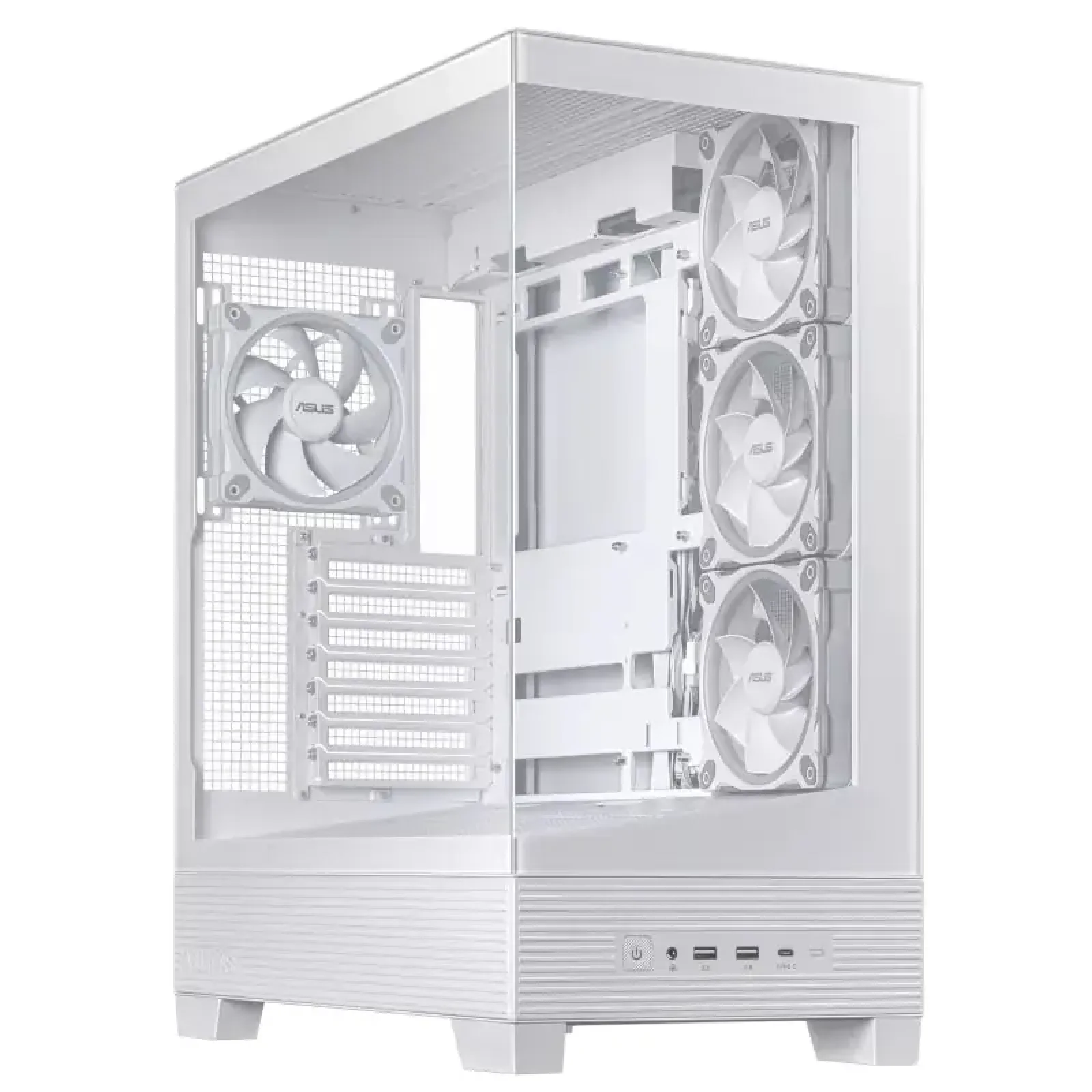 Корпус Asus A31 Plus White Tempered Glass без БП (90DC00R3-B19000) UA