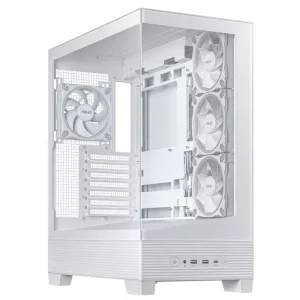 Корпус Asus A31 Plus White Tempered Glass без БП (90DC00R3-B19000) UA