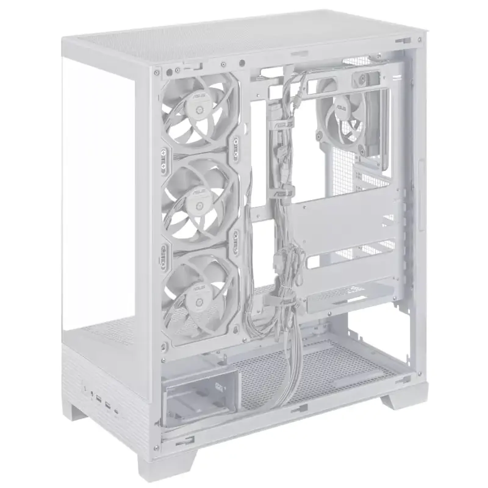 Корпус Asus A31 Plus White Tempered Glass без БП (90DC00R3-B19000) UA