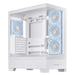 Корпус Asus A31 Plus White Tempered Glass без БП (90DC00R3-B19000) UA