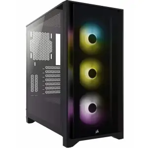 Корпус Corsair iCUE 4000X RGB Tempered Glass Black (CC-9011204-WW) без БП UA