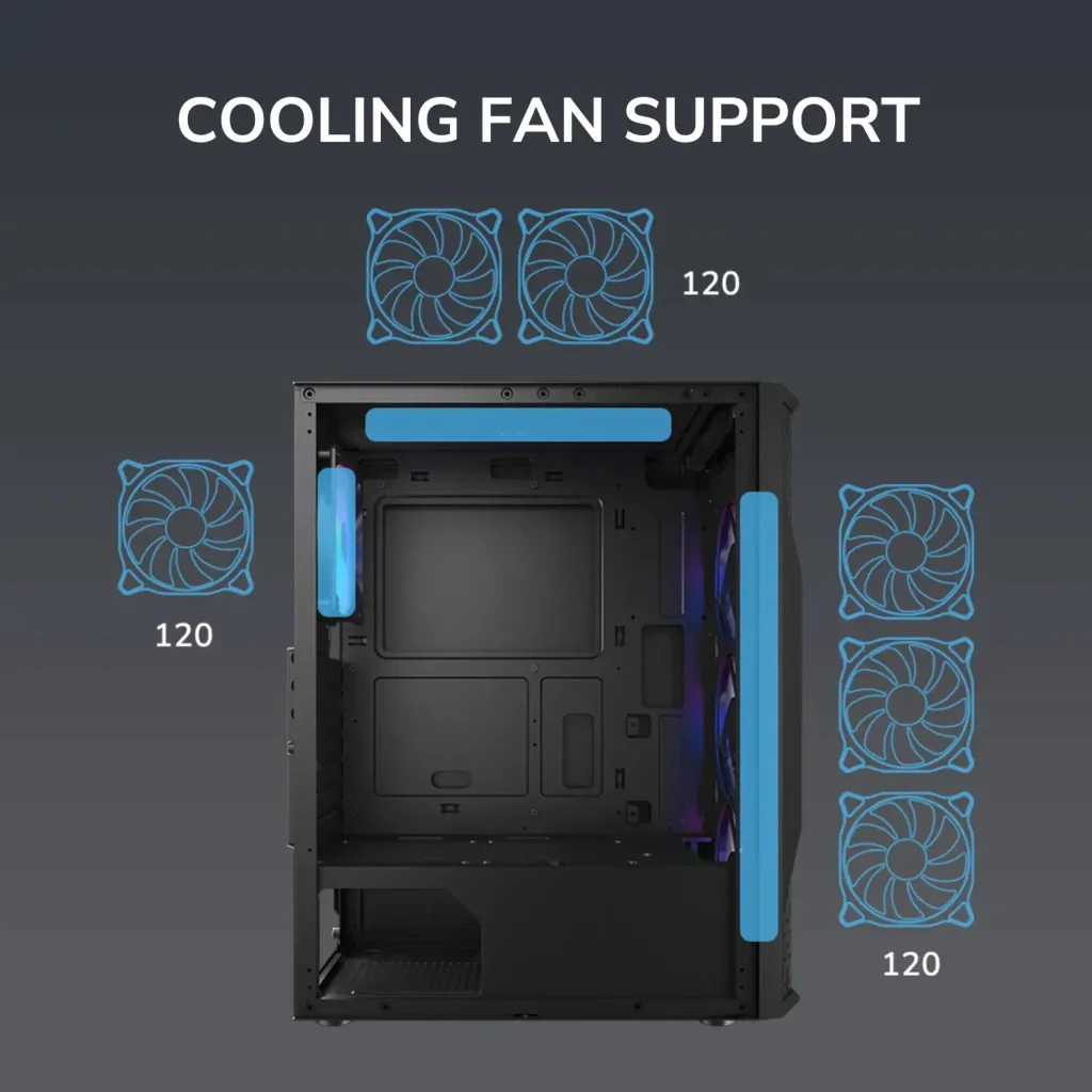 Корпус Cougar MX110 RGB Black без БП UA