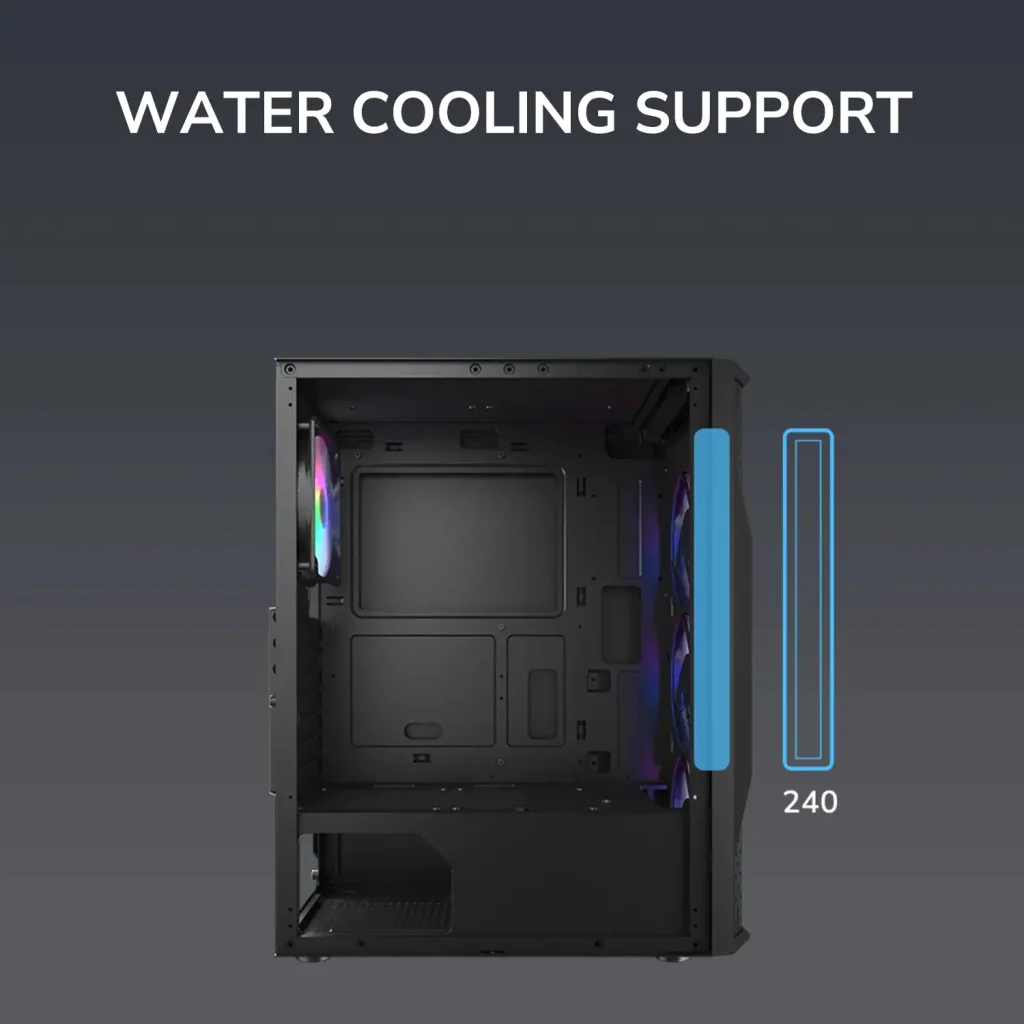 Корпус Cougar MX110 RGB Black без БП UA