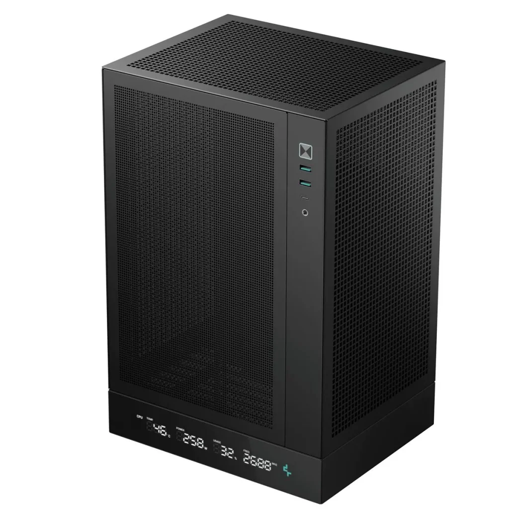 Корпус DeepCool CH170 Digital Black (R-CH170-BKNPI0D-G-1) без БЖ UA
