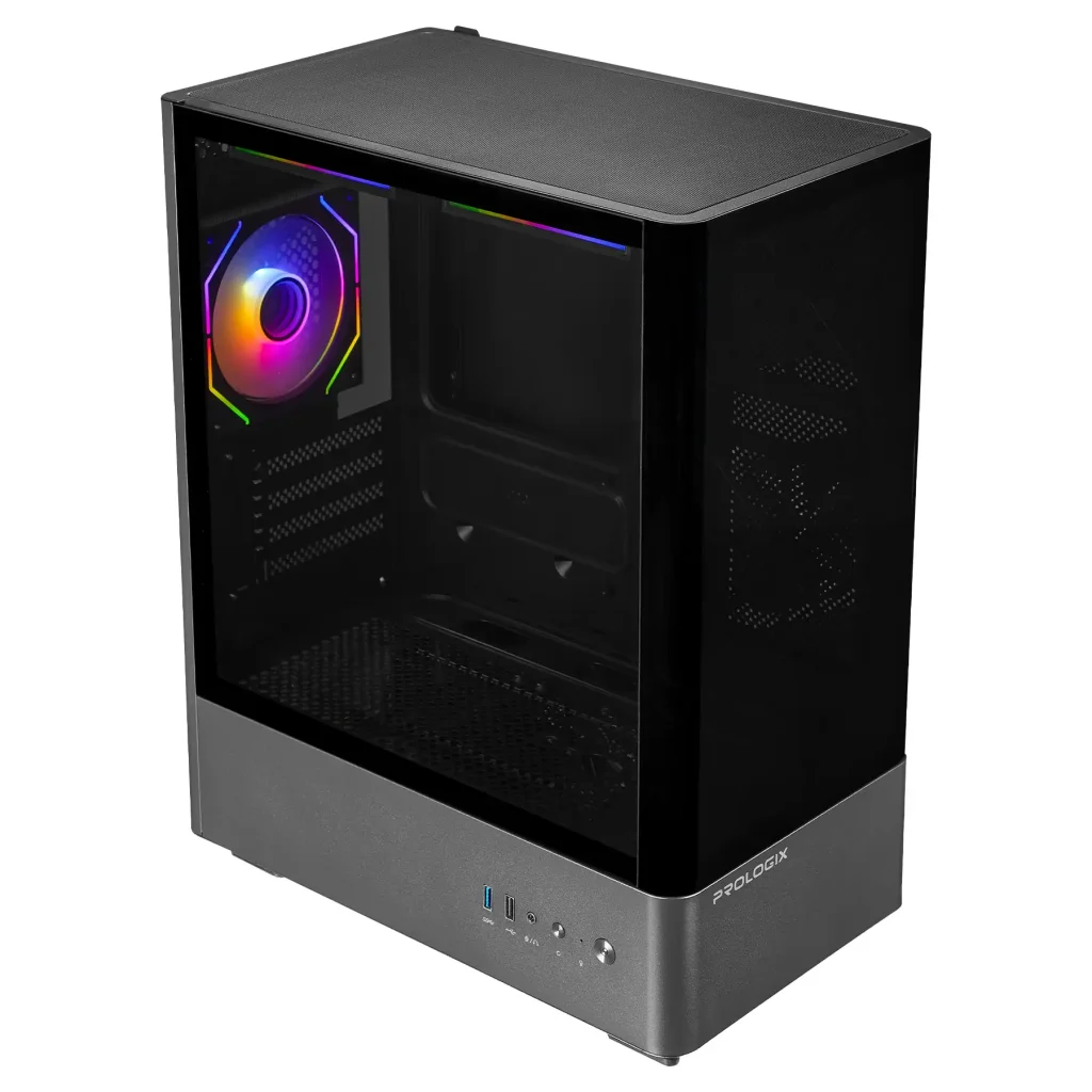 Корпус Prologix Lumi GM-01AB Glass Black UA
