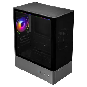 Корпус Prologix Lumi GM-01AB Glass Black UA