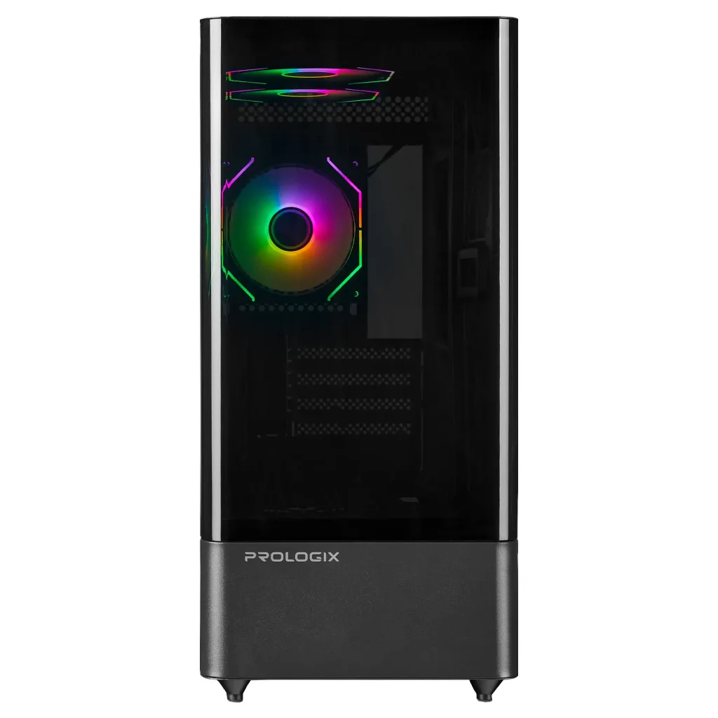 Корпус Prologix Lumi GM-01AB Glass Black UA