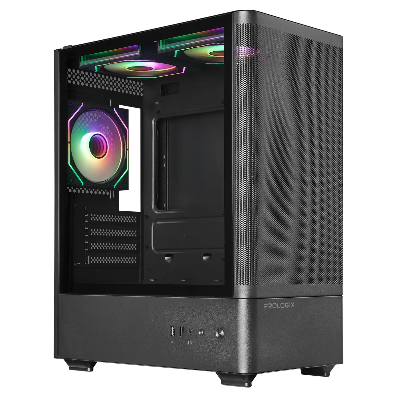 Корпус Prologix Lumi GM-01MAB Mesh Black UA
