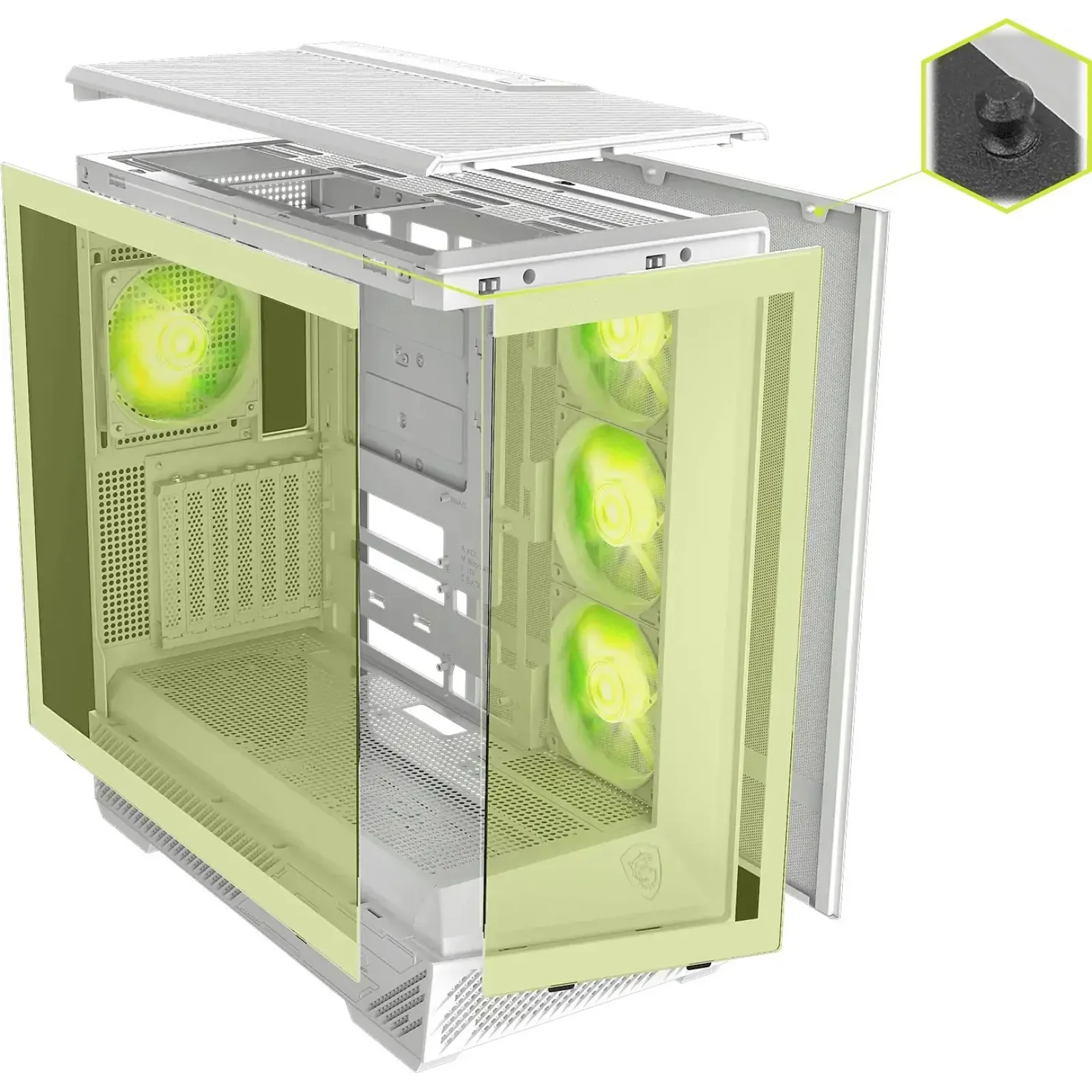 Корпус MSI MAG Pano 130R PZ White без БП UA