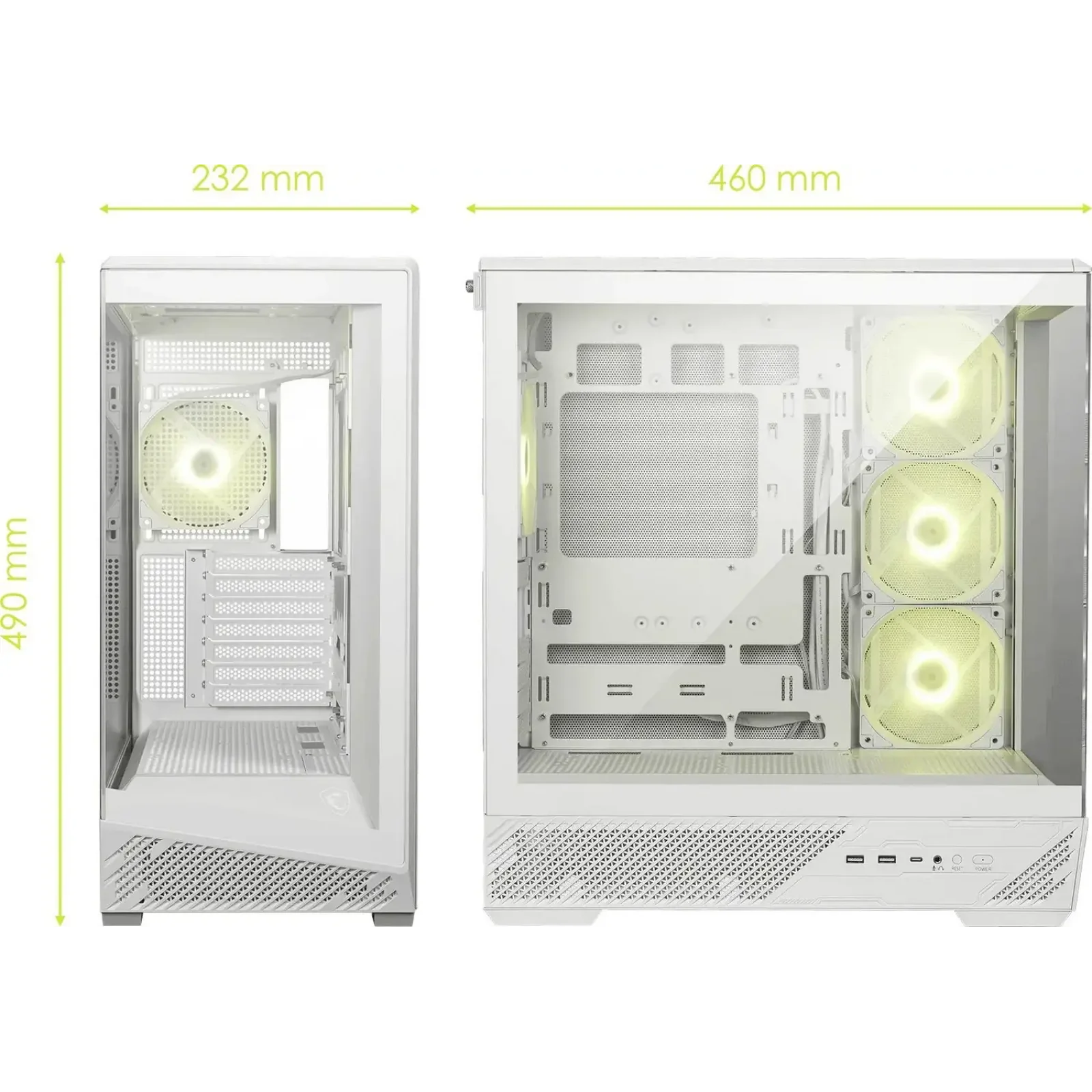 Корпус MSI MAG Pano 130R PZ White без БП UA