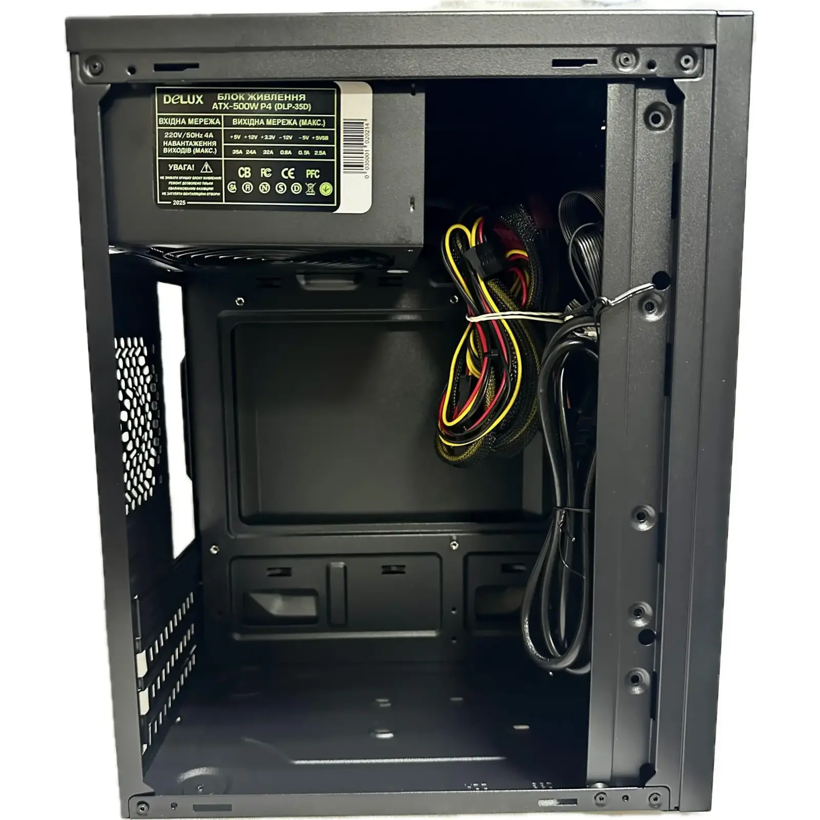 Корпус Delux MK 350 Black 500W 12Fan UA