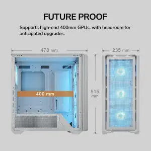 Корпус Cougar MX600 RGB White без БП UA