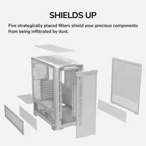 Корпус Cougar MX600 RGB White без БП UA