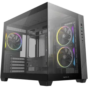 Корпус DeepCool CG330 3F Black (R-CG330-BKNGM3-G) без БЖ UA