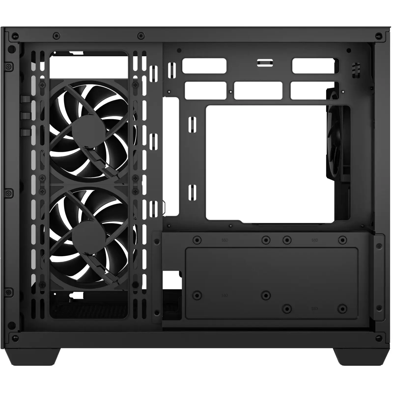 Корпус DeepCool CG330 3F Black (R-CG330-BKNGM3-G) без БЖ UA