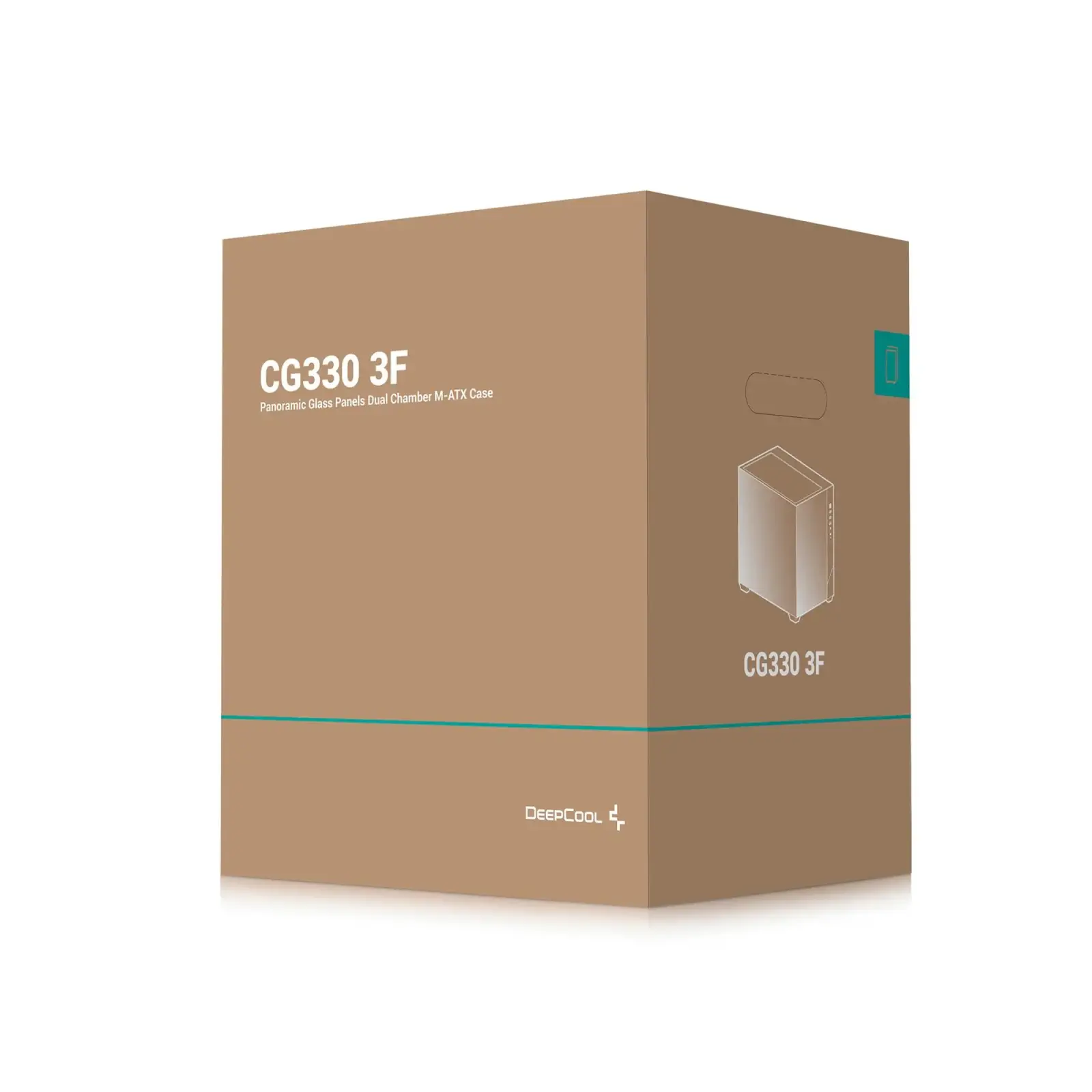 Корпус DeepCool CG330 3F Black (R-CG330-BKNGM3-G) без БЖ UA