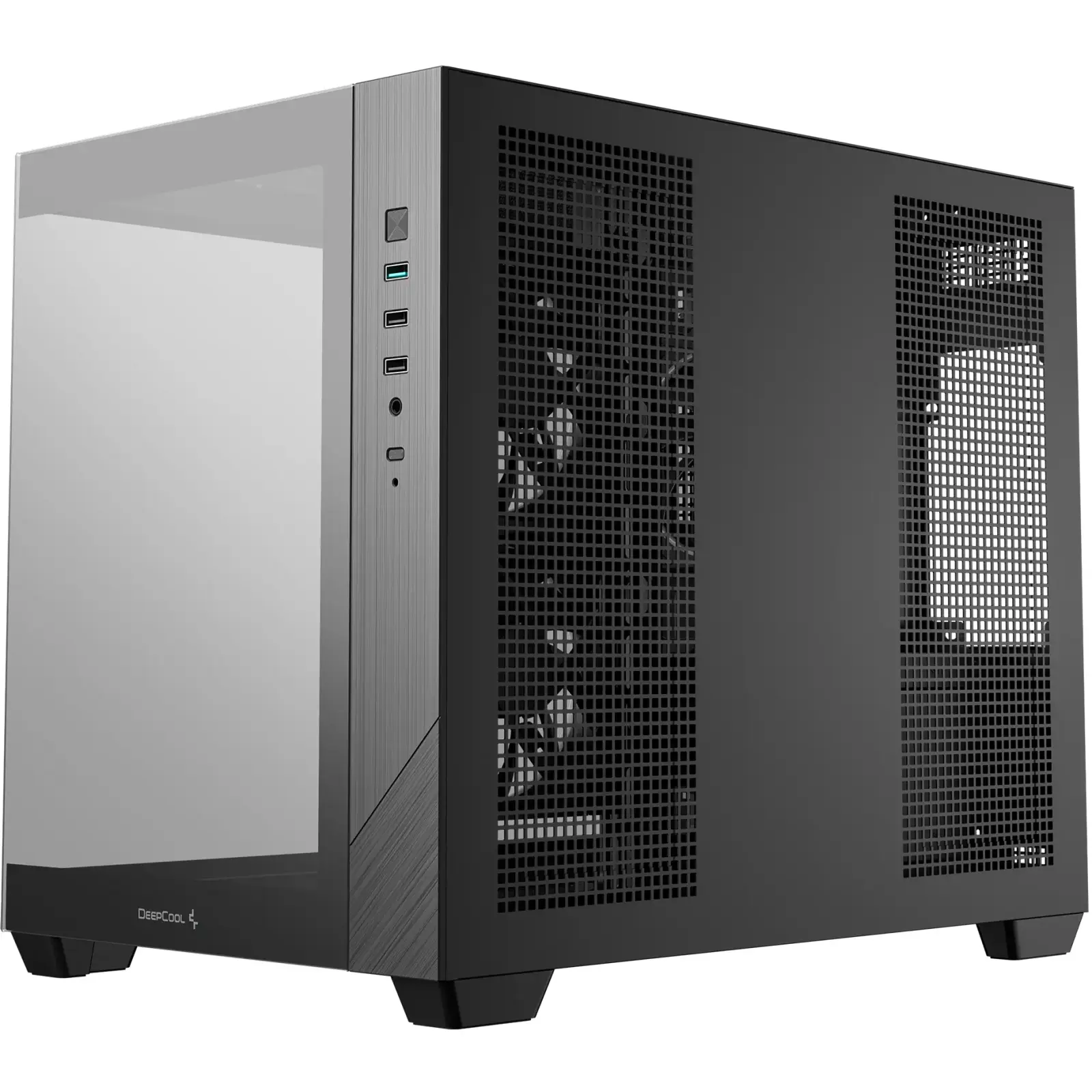 Корпус DeepCool CG330 3F Black (R-CG330-BKNGM3-G) без БЖ UA