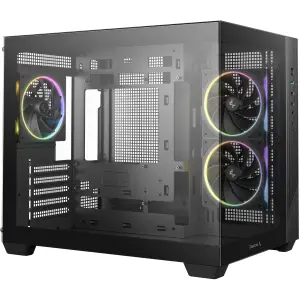 Корпус DeepCool CG330 3F Black (R-CG330-BKNGM3-G) без БЖ UA
