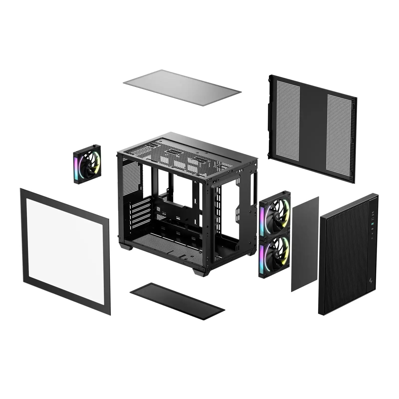 Корпус DeepCool CG330 Mesh 3F Black (R-CG330MESH-BKANM3-G) UA