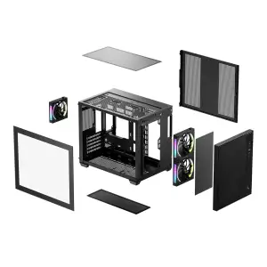Корпус DeepCool CG330 Mesh 3F Black (R-CG330MESH-BKANM3-G) UA