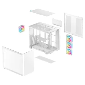 Корпус DeepCool CG530U 4F White (R-CG530U-WHAGA4-G) без БЖ UA