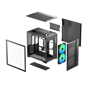 Корпус DeepCool CG590 Mesh 2F Black (R-CG590MESH-BKANA2-G) UA