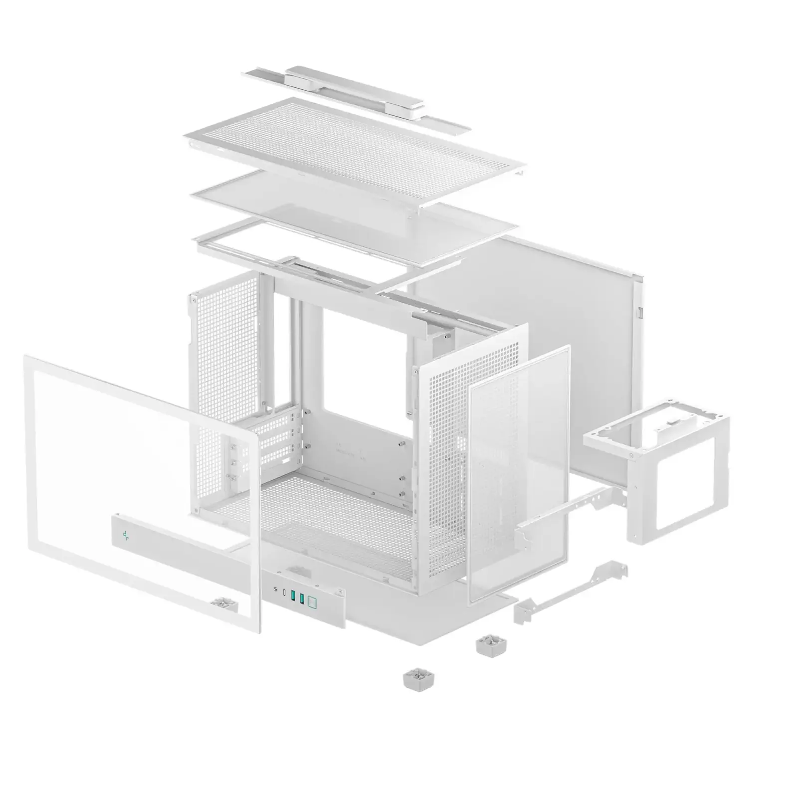 Корпус DeepCool CH160 Plus White (R-CH160-WHNGM0-G) без БЖ UA